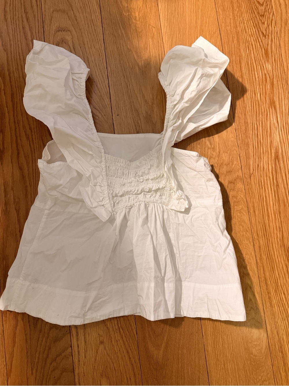 Cotton Poplin Ruffle Blouse - Picture 8 of 8